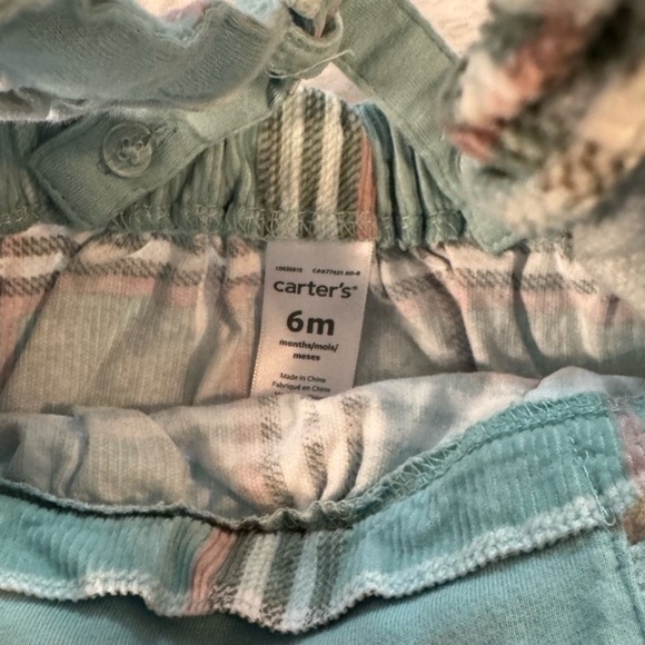 Carter's - Mint Green Plaid Corduroy Baby Dress, Size 6 Months - Picture 3 of 4